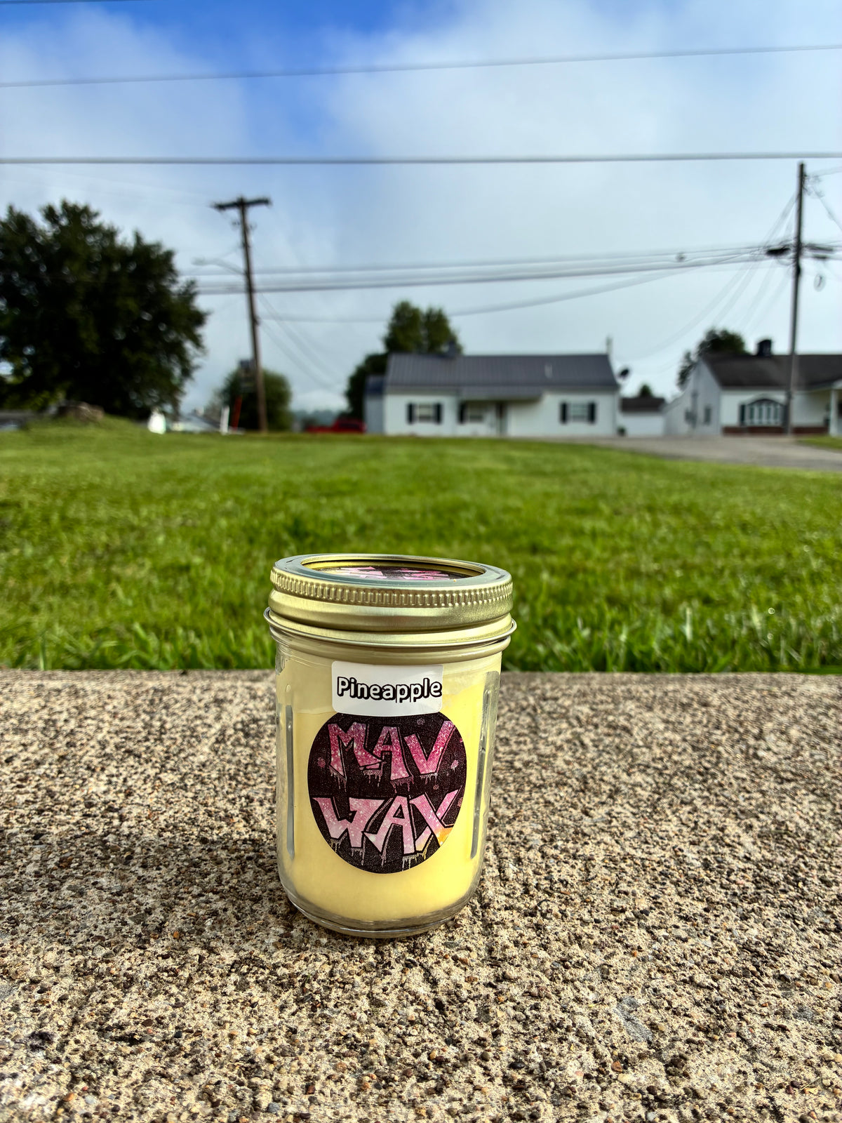 Mavwax pineapple candle